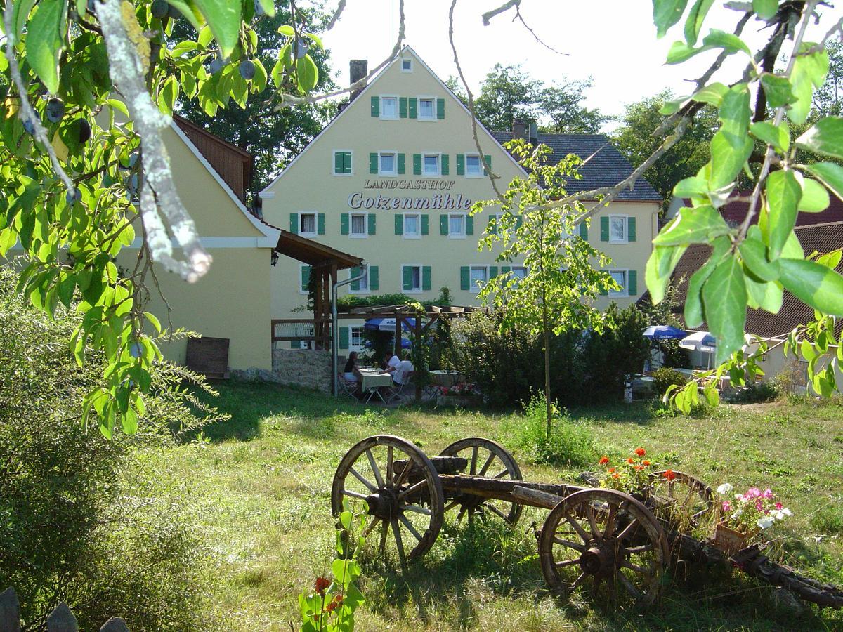 Landgasthof Gotzenmuhle Hotel Lichtenau  ภายนอก รูปภาพ